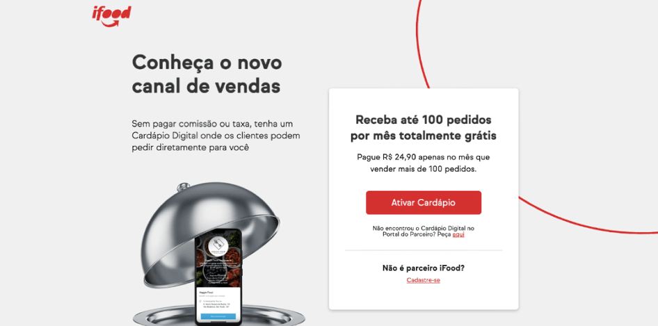 A/B test landing page