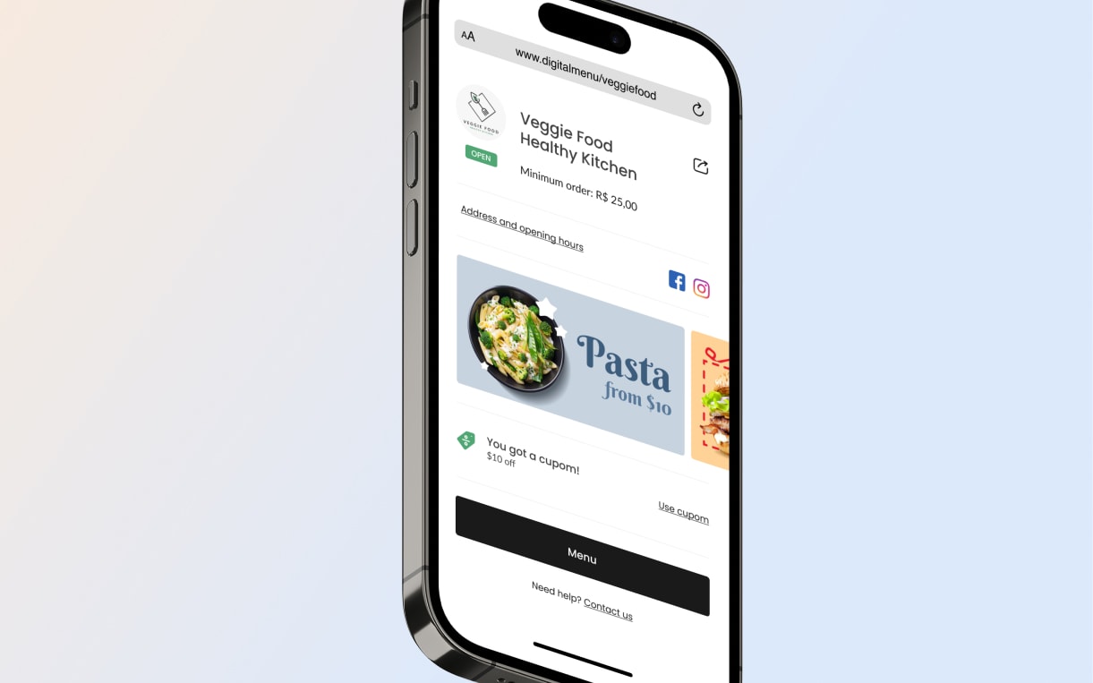 iFood Cardápio Digital case study hero